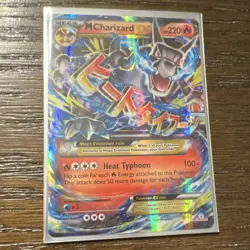 Pokemon Mega Charizard EX 51 Topps Pikachu's Vacation Holo Card 220 HP - Image 1