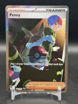 Penny 239/091 Sv: Paldean Fates Special Illustration Rare Trainer Pokemon NM - Image 1
