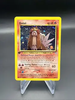 Entei - 1st Edition Holo - 6/64 Neo Revelation - Pokemon TCG - 2000 - Image 1