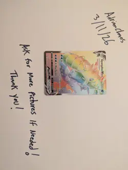 Pokemon Gyarados VMAX 207/203 Evolving Skies Secret Rare Rainbow Holo Near Mint - Image 4