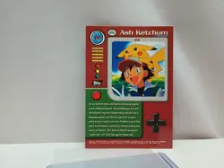 1999 Topps Pokemon #TV1 Ash Ketchum Pikachu Foil Trading Card - Image 3