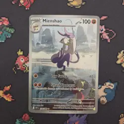 Mienshao Illustration Rare - 134/086 - White Flare - English Pokemon Card NM - Image 1