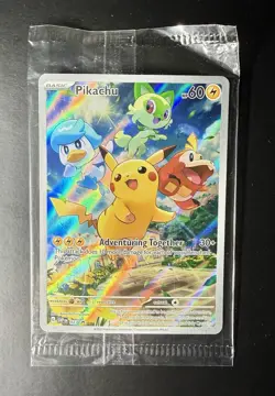 Pikachu SVP 027 Holo Black Star Promo Pokemon Card Scarlet & Violet Sealed - Image 1