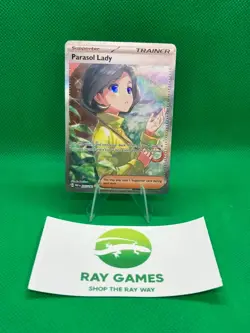 Pokemon TCG Parasol Lady 255/182 Paradox Rift Holo Special Illustration Rare NM - Image 1