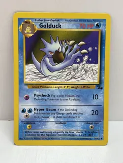 Pokemon TCG WOTC VTG MP Golduck 35/62 Fossil Regular - Image 1