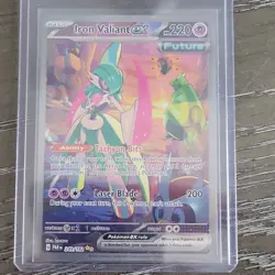 Pokemon Iron Valiant ex Paradox Rift 249/182 Special Illustration Rare Holo 220… - Image 1