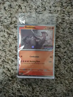 Reshiram 017/094 - Pokemon TCG: Phantasmal Flames - SEALED Stamped Promo - Image 1