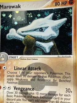Pokemon Marowak 7/112 FireRed & LeafGreen Reverse Holo Rare - Image 5