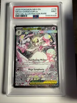 2025 Pokemon MEG EN Special Illustration Rare #178 Mega Gardevoir ex PSA 9 - Image 1