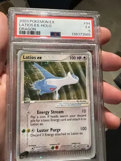 SWIRL PSA 5 2003 Pokemon EX Dragon Latios EX Holo Foil Rare 94/97 - Image 3