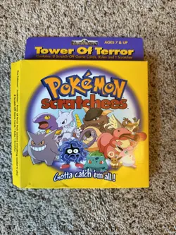 Vintage Pokemon Scratchees Tower of Terror w/ 11 Scratch-Offs & Rule book (2000) - Image 2
