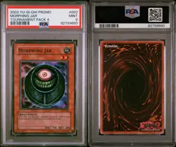 YUGIOH TOURNAMENT PACK TP4-002 MORPHING JAR SUPER RARE PSA 9 MINT - Image 2