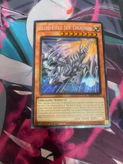 YUGIOH - BLUE EYES JET DRAGON - PRISMATIC COLLECTOR'S RARE - NM - 1ST ED - RA02 - Image 1
