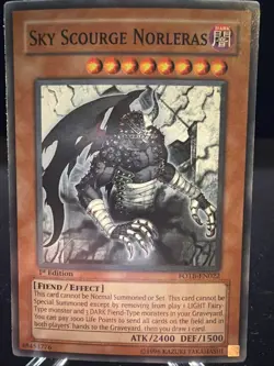 Yugioh Sky Scourge Norleras FOTB-EN022 1st Edition NM - Image 1