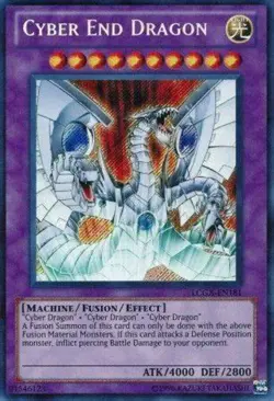 Yugioh! LP Cyber End Dragon - LCGX-EN181 - Secret Rare - Unlimited Edition Light - Image 1