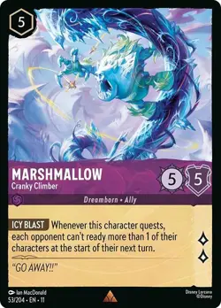 DISNEY LORCANA TCG - Winterspell - Marshmallow - Cranky Climber Rare 53/204 - Image 1