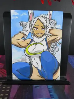 Mirko Rumi Hand Drawn 1/1 Sketch Art Card Studio My Hero Academia Blacklight MHA - Image 1