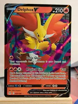 Delphox v Pokemon Swsh11: Lost Origin Ultra Rare Holo Card 027/196 - Image 1