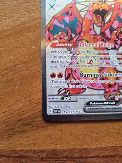 Pokemon SV03 Charizard EX Ultra Rare Card 215/197 Obsidian Flames - Image 2