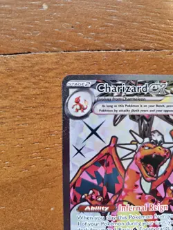 Pokemon SV03 Charizard EX Ultra Rare Card 215/197 Obsidian Flames - Image 3