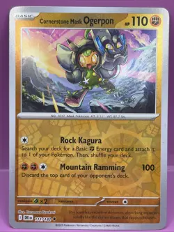 Cornerstone Mask Ogerpon 111/182 Destined Rivals Reverse Holo Pokemon Card - Image 1