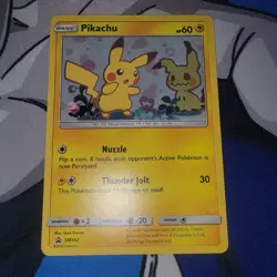 Pikachu SM162 SM Holo Promo NM & Mimikyu Black Star Promo SM163 NM Holo (2 Cards - Image 2