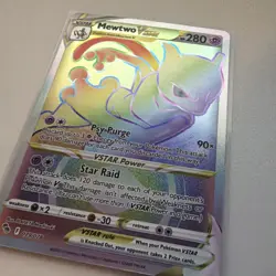 Pokemon Mewtwo VSTAR Full Art Rainbow Secret Rare Card 79/78 - Image 3