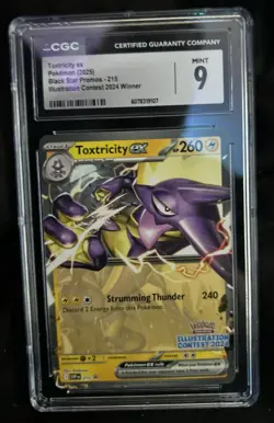 Pokemon TCG Toxtricity EX Black Star Promo Card 215 Illustration 2024 Winner - Image 1