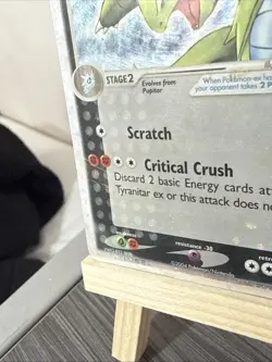 Pokemon TCG Tyranitar EX Cosmos Holo Ultra Rare Card 17/17 Pop Series 1 - Image 3