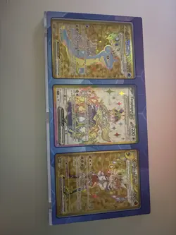 Pokemon TCG 2024 Full Art Holo Lot Lapras ex Terapagos ex Gigalith ex 3 Cards - Image 1