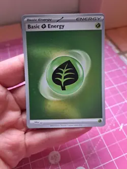 Grass Energy 001 SVE 151 Holo Pokemon Card - Image 1