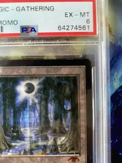 Magic: The Gathering Swamp Guru Promo 1999 PSA 6 - Image 4