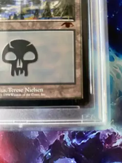 Magic: The Gathering Swamp Guru Promo 1999 PSA 6 - Image 5