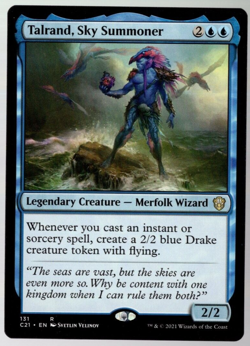 Talrand, Sky Summoner 131 Non Foil Rare Commander 2021 MTG Near Mint - Image 1
