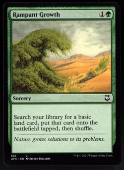 Rampant Growth 166 Common Non Foil Forgotten Realms Magic TCG NM - Image 1