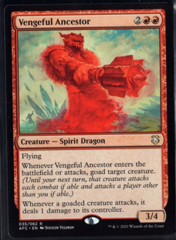 Vengeful Ancestor 035/062 Rare Non Foil AFC Forgotten Realms Magic TCG NM - Image 1
