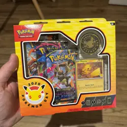 Pokemon TCG Pokemon Day 2026 Collection Box - Pikachu Promo Sealed New - Image 1