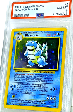 1999 Pokemon Jungle / Shadowl, # 2 Blastoise - Holo PSA 8 - Image 2