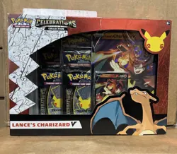 Pokemon Celebrations Collection Lance's Charizard v Box Box Tear Evolving Skies - Image 2