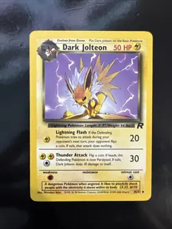 Pokemon Team Rocket Dark Jolteon 38/82 NM - Image 1