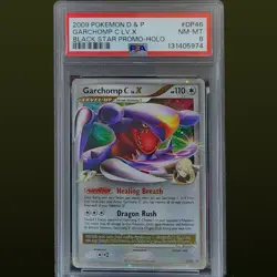 2009 POKEMON DIAMOND & PEARL BLACK STAR PROMO HOLO #DP46 GARCHOMP C LV.X PSA 8 - Image 1
