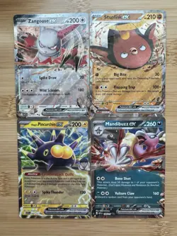Pokemon Ascended Heroes EX Lot of 4 (Zangoose Stunfisk Pincurchin Madibuzz) NM ✨ - Image 1
