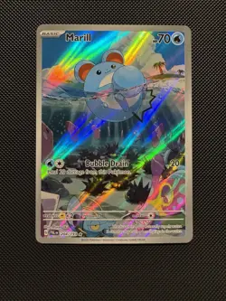 Pokemon TCG Marill 204/193 SV02: Paldea Evolved Illustration Rare Near Mint - Image 1