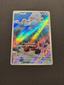 Pokemon TCG Marill 204/193 SV02: Paldea Evolved Illustration Rare Near Mint - Image 2