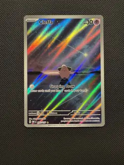 Pokemon TCG Cleffa 202/197 SV03: Obsidian Flames Illustration Rare Near Mint - Image 1