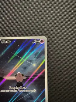 Pokemon TCG Cleffa 202/197 SV03: Obsidian Flames Illustration Rare Near Mint - Image 3