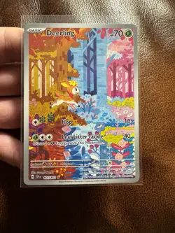 Pokemon TCG Deerling 165/162 Sv05: Temporal Forces Illustration Rare Near Mint - Image 3