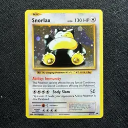 Pokemon Snorlax Basic Promo Holo 130HP XY XY179 2016 Pokemon TCG Ken Sugimori - Image 1