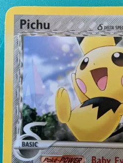 2006 Common Pokemon EX Holon Phantoms Pichu (Delta Species) Regular 76/110 MP - Image 2