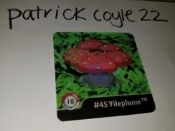 Artbox Pokemon Action Flipz Series One #18 (Oddish, Gloom & Vileplume) NM - Image 1